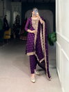 Purple Colour Top With Bottom Dupatta Ethnic Dress Wholesale Price In Surat NNK3035 